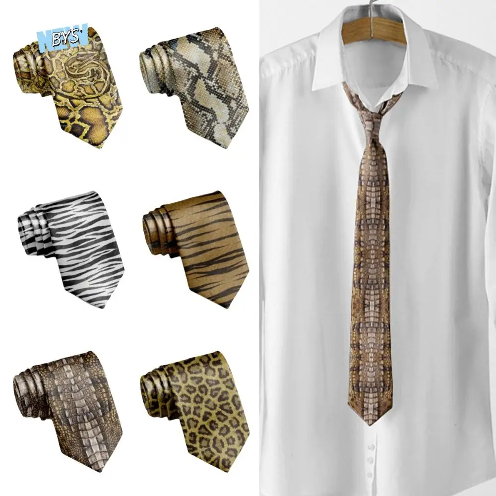 Fashion 8cm Leopard Print Tie Narrow Soft Snakeskin Print Tie Adjustable Hand Tied Men Necktie Shirt
Fashion 8cm Leopard Print Tie Narrow Soft Snakeskin Print Tie Adjustable Hand Tied Men Necktie Shirt