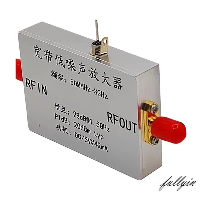 FULL-50Mhz-3GHZ Wideband Low Noise Amplifier,RF Signal Enhancement, Antenna Gain Compensation, Low Power Consumption
FULL-50Mhz-3GHZ Wideband Low Noise Amplifier,RF Signal Enhancement, Antenna Gain Compensation, Low Power Consumption
