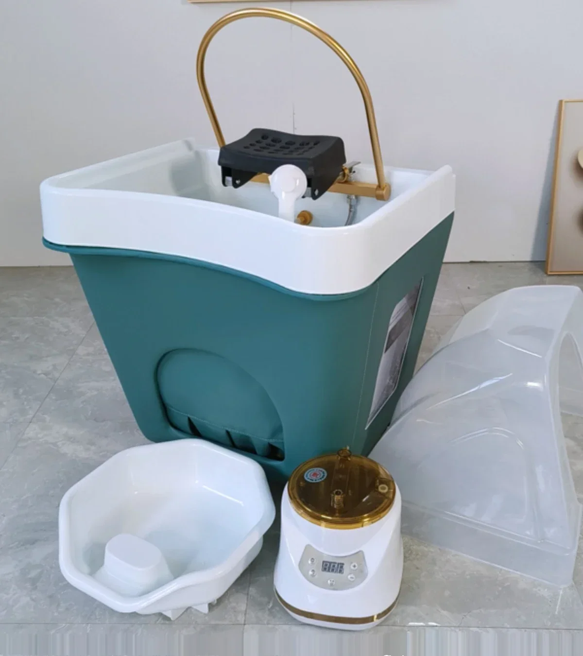 Movable Shampoo Basin Head Therapy Machine Supporting Massage Couch Facial Bed Fumigation Water Circulation Shampoo Machine
Movable Shampoo Basin Head Therapy Machine Supporting Massage Couch Facial Bed Fumigation Water Circulation Shampoo Machine