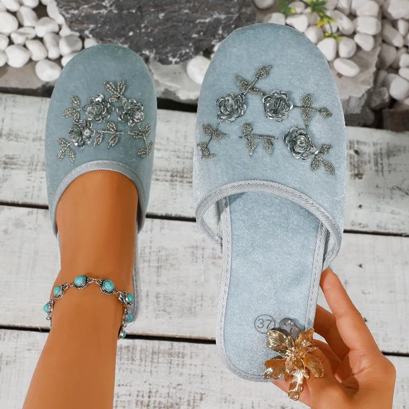 Women's Summer New Glitter Embellishment Solid Color Slippers 2026 Women Lightweight Comfortable Fashionable Casual Sandals
Women's Summer New Glitter Embellishment Solid Color Slippers 2026 Women Lightweight Comfortable Fashionable Casual Sandals