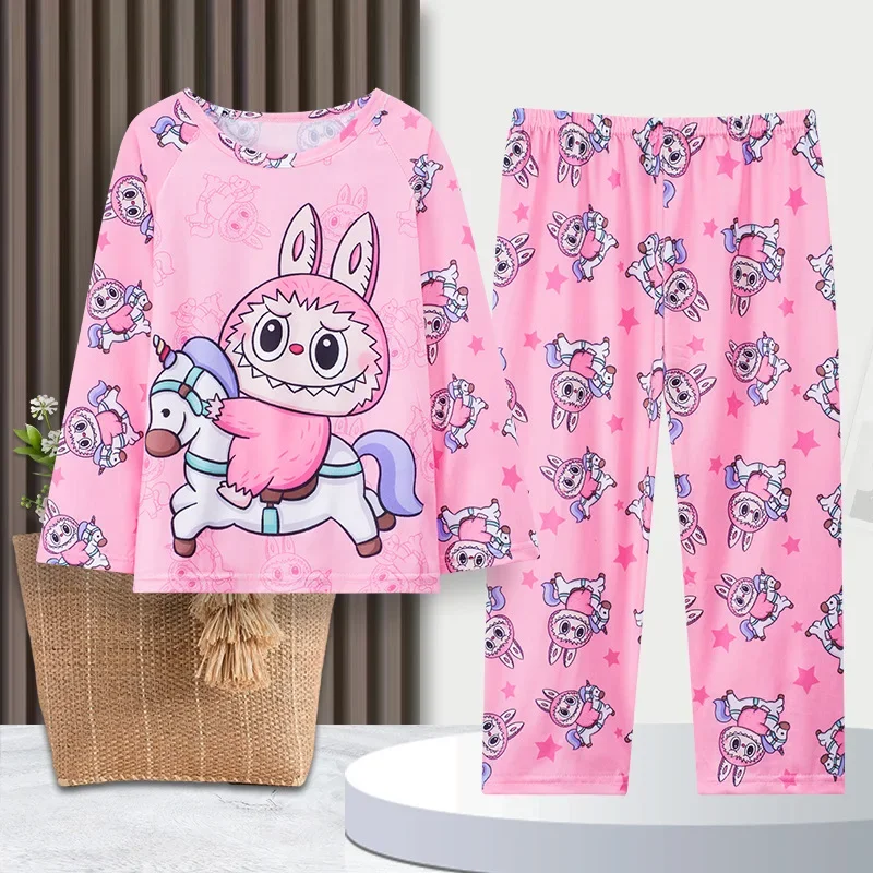 New 2025 Boys Girls Cute Cartoon Labubu Pajamas Long Sleeve Sleepwear Kids Spring Summer Loose Homewear Clothing Sets Pyjamas
New 2025 Boys Girls Cute Cartoon Labubu Pajamas Long Sleeve Sleepwear Kids Spring Summer Loose Homewear Clothing Sets Pyjamas