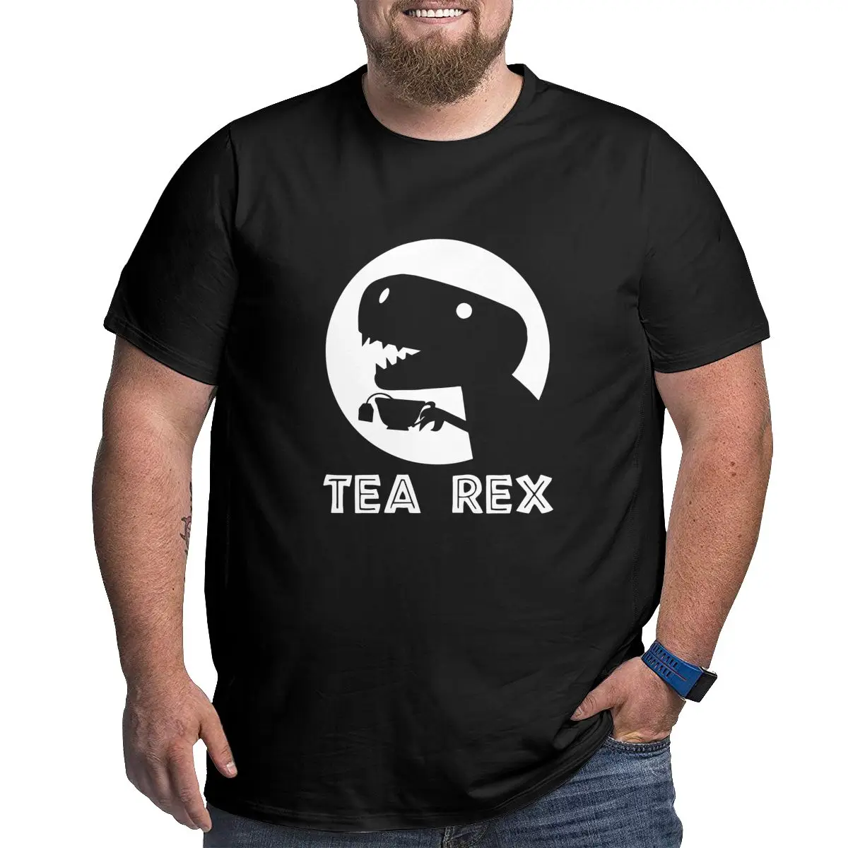 Tea Rex Tyrannosaurus Rex 100% Cotton printed Clothing men clothing printed t-shirt Big Tall Tees Oversized 4XL 5XL 6XL T-Shirt
Tea Rex Tyrannosaurus Rex 100% Cotton printed Clothing men clothing printed t-shirt Big Tall Tees Oversized 4XL 5XL 6XL T-Shirt