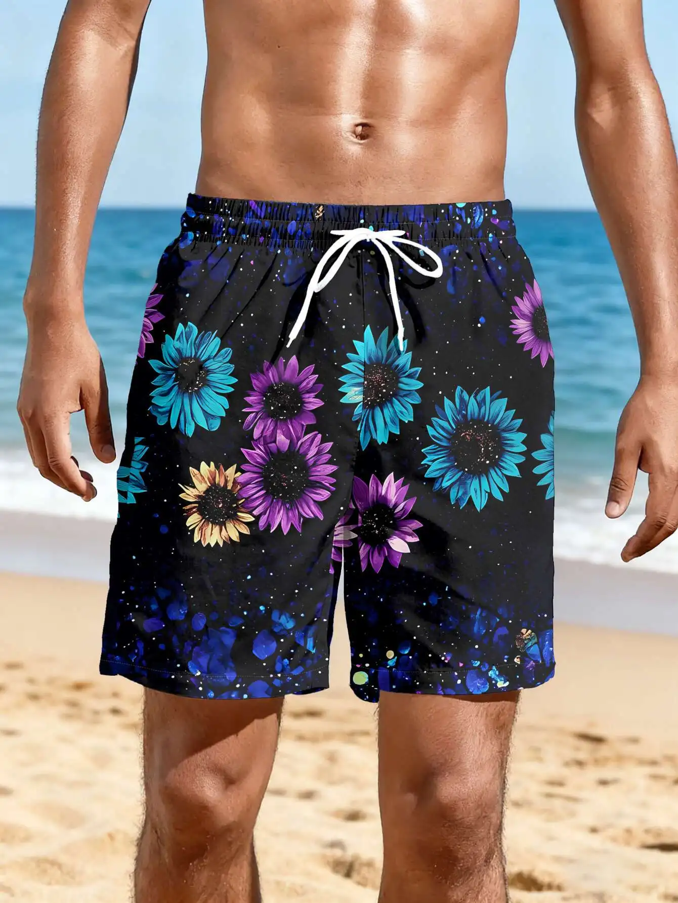 Large Block Flower New Summer Men's Shorts Fashionable Couple Printed Swim Trunks Quick Drying Beach Shorts Casual Street Style
Large Block Flower New Summer Men's Shorts Fashionable Couple Printed Swim Trunks Quick Drying Beach Shorts Casual Street Style