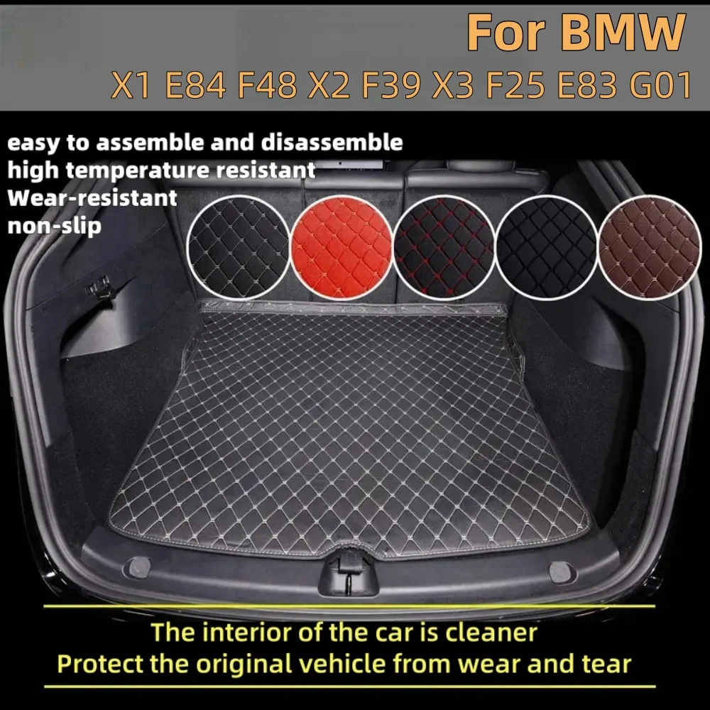 Коврик для багажника автомобиля для Bmw X1, E84, F48, X2, F39, X3, F25, E83, G01, кожаные противоскользящие подушечки для автомобиля, аксессуары для интерьера автомобиля
Коврик для багажника автомобиля для Bmw X1, E84, F48, X2, F39, X3, F25, E83, G01, кожаные противоскользящие подушечки для автомобиля, аксессуары для интерьера автомобиля