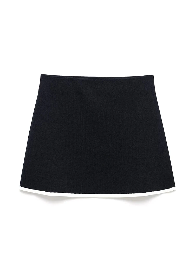 Willshela Women Fashion Black Knitted A-Line Mini Skirt Vintage High Elastic Waist Female Chic Lady Skirts
Willshela Women Fashion Black Knitted A-Line Mini Skirt Vintage High Elastic Waist Female Chic Lady Skirts