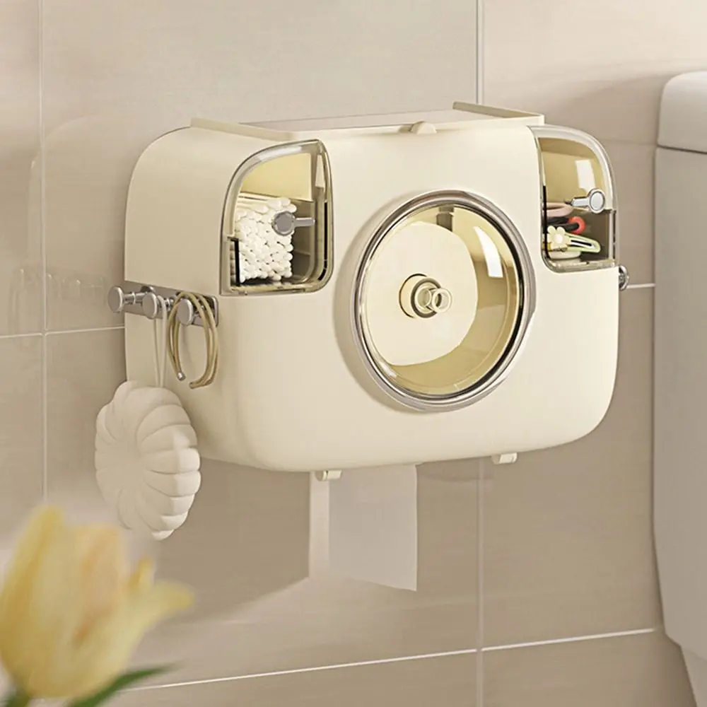 Plastic Toilet Paper Holder Punch-Free Waterproof Disposable Washcloth Box Wall Mounted with Hooks Paper Extraction Box Bathroom
Plastic Toilet Paper Holder Punch-Free Waterproof Disposable Washcloth Box Wall Mounted with Hooks Paper Extraction Box Bathroom