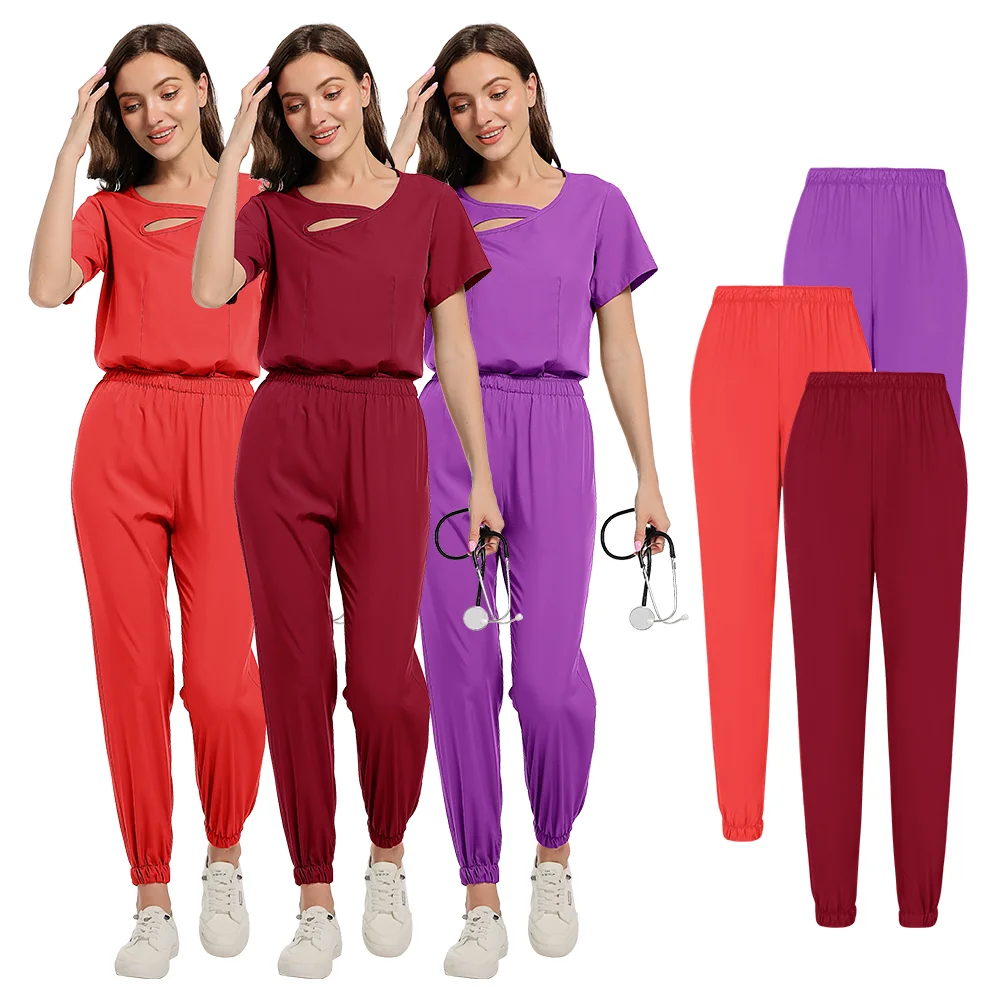 Beauty Workwear Women Medical Nurses Uniform Surgical Scrubs Set Spa Top Pants Clinic Carer Clothes Nursing Uniforms Jogger Suit
Beauty Workwear Women Medical Nurses Uniform Surgical Scrubs Set Spa Top Pants Clinic Carer Clothes Nursing Uniforms Jogger Suit