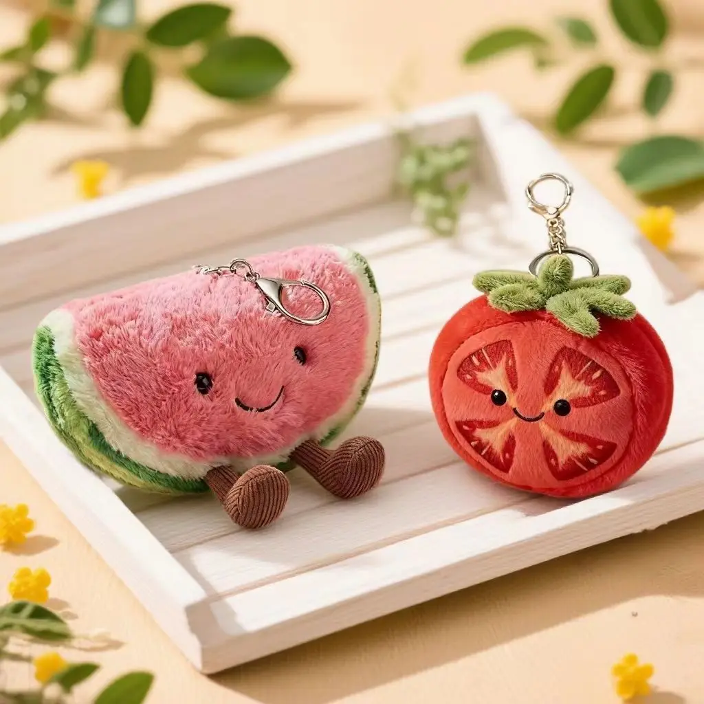 Милый плюшевый брелок для куклы с фруктами и овощами, подвеска для пары, подвеска для сумки и брелок для автомобиля.
Милый плюшевый брелок для куклы с фруктами и овощами, подвеска для пары, подвеска для сумки и брелок для автомобиля.
