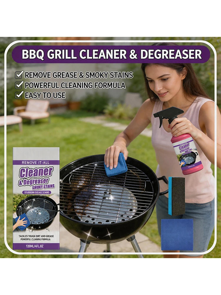 Powerful BBQ Grill Rack Cleaner | Fast Removes Stubborn Burnt Oil & Grease, Premium Portable, Safe & Easy Operation
Powerful BBQ Grill Rack Cleaner | Fast Removes Stubborn Burnt Oil & Grease, Premium Portable, Safe & Easy Operation