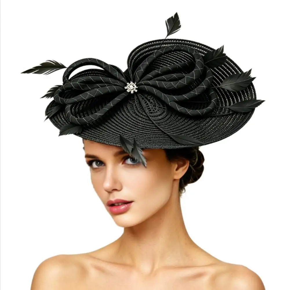 Hair Clip Women’s Decorative Top Hat with Feathers Mesh Fascinator Headgear Lightweight Cocktail Wedding Party Accessory Hair
Hair Clip Women’s Decorative Top Hat with Feathers Mesh Fascinator Headgear Lightweight Cocktail Wedding Party Accessory Hair