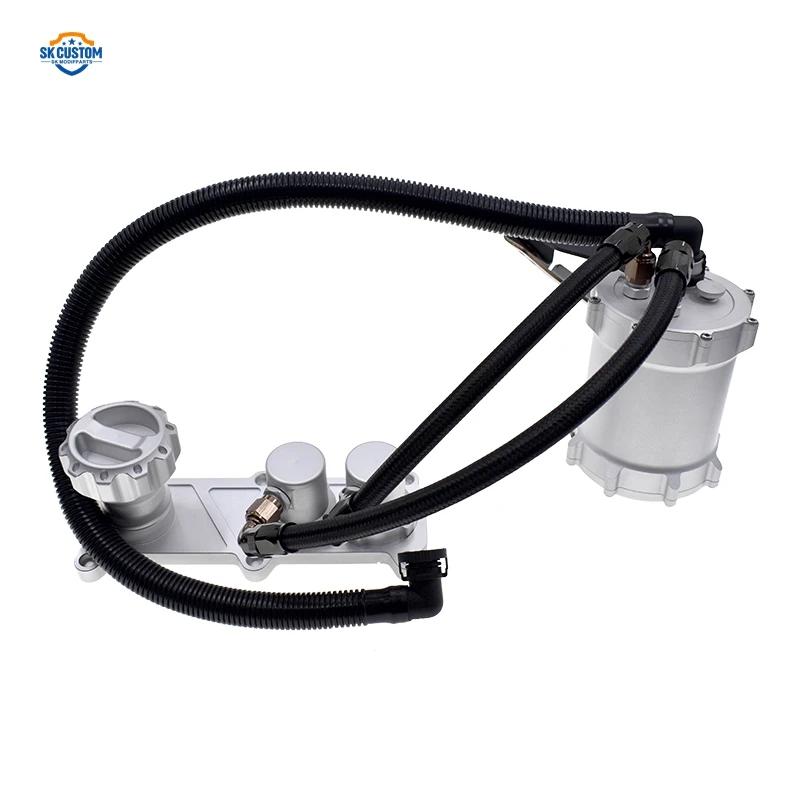 Aluminum Oil Catch Can Tank Kit For Audi B9 S4 S5 SQ5 3.0 TFSI V6T EA839 Engine Catch Tank
Aluminum Oil Catch Can Tank Kit For Audi B9 S4 S5 SQ5 3.0 TFSI V6T EA839 Engine Catch Tank