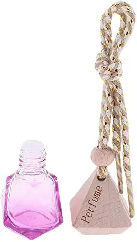 Purple Hexagonal Glass Bottle With Wooden Perfume Pendant And Rope Hanger For Car Home Diffuser Use
Purple Hexagonal Glass Bottle With Wooden Perfume Pendant And Rope Hanger For Car Home Diffuser Use