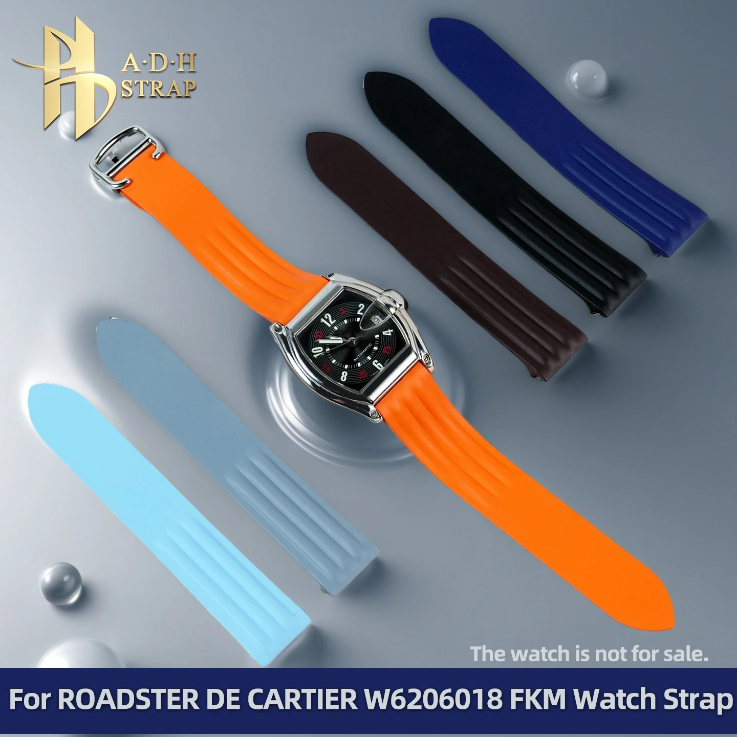 For ROADSTER DE CARTIER W6206018 FKM Watch Strap Special Quick Release Interface Fluororubber Watchband 19mm Foldning Buckle
For ROADSTER DE CARTIER W6206018 FKM Watch Strap Special Quick Release Interface Fluororubber Watchband 19mm Foldning Buckle