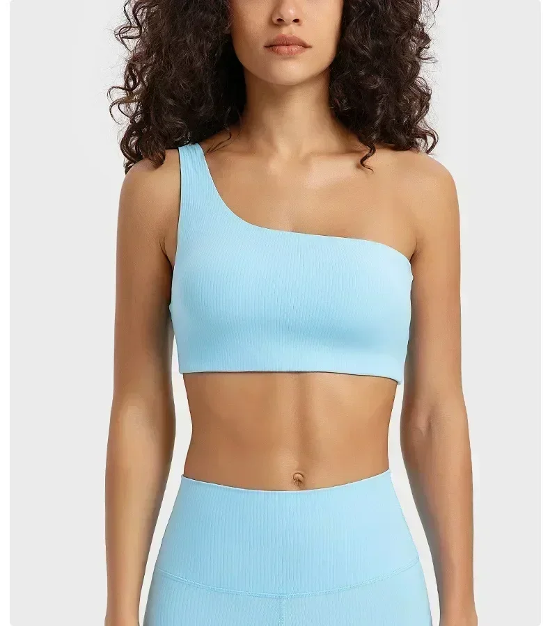 Lemon Women Yoga Sports Bra Gym Fitness Sport Vest Single Shoulder Strap Ribbed Underwear Outdoor Workout Tank Top Sportswear
Lemon Women Yoga Sports Bra Gym Fitness Sport Vest Single Shoulder Strap Ribbed Underwear Outdoor Workout Tank Top Sportswear