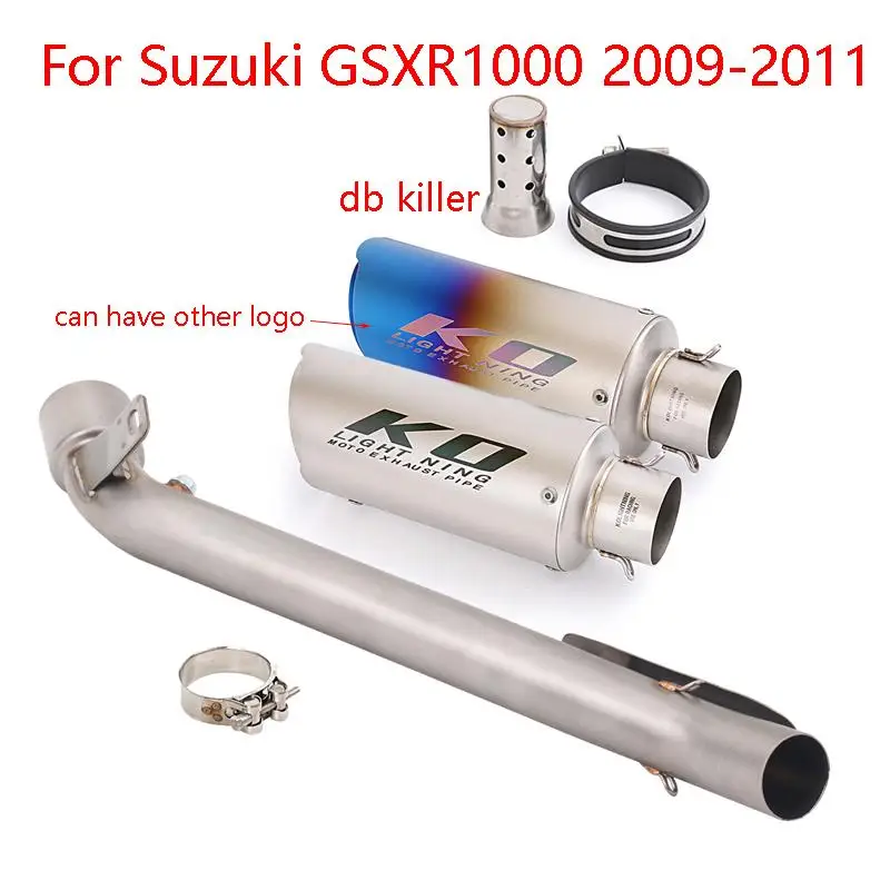 Motorcycle Exhaust System Mid Link Pipe Muffler Escape Stainlee Steel 51mm Tip Slip On Original For Suzuki GSXR1000 2009-2011
Motorcycle Exhaust System Mid Link Pipe Muffler Escape Stainlee Steel 51mm Tip Slip On Original For Suzuki GSXR1000 2009-2011