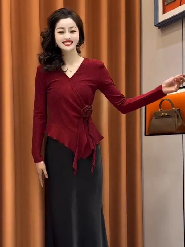 Женская весенняя новинка: асимметричная футболка Pure Desire с V-образным вырезом, базовая модель для повседневной носки...
Женская весенняя новинка: асимметричная футболка Pure Desire с V-образным вырезом, базовая модель для повседневной носки...