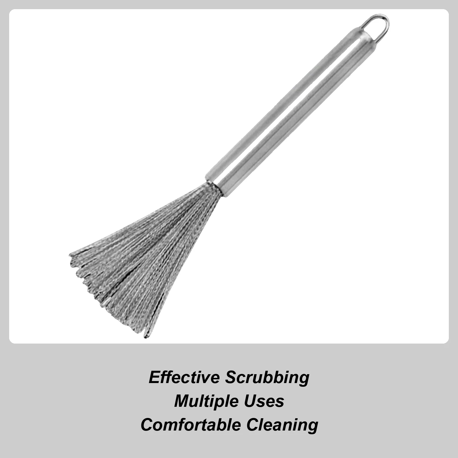 Kitchen Stainless Steel Cleaning Brush Long Handle Utensil Scrubber Anti-Rust Stainless Steel Kitchen Special Brush Pot Tool
Kitchen Stainless Steel Cleaning Brush Long Handle Utensil Scrubber Anti-Rust Stainless Steel Kitchen Special Brush Pot Tool