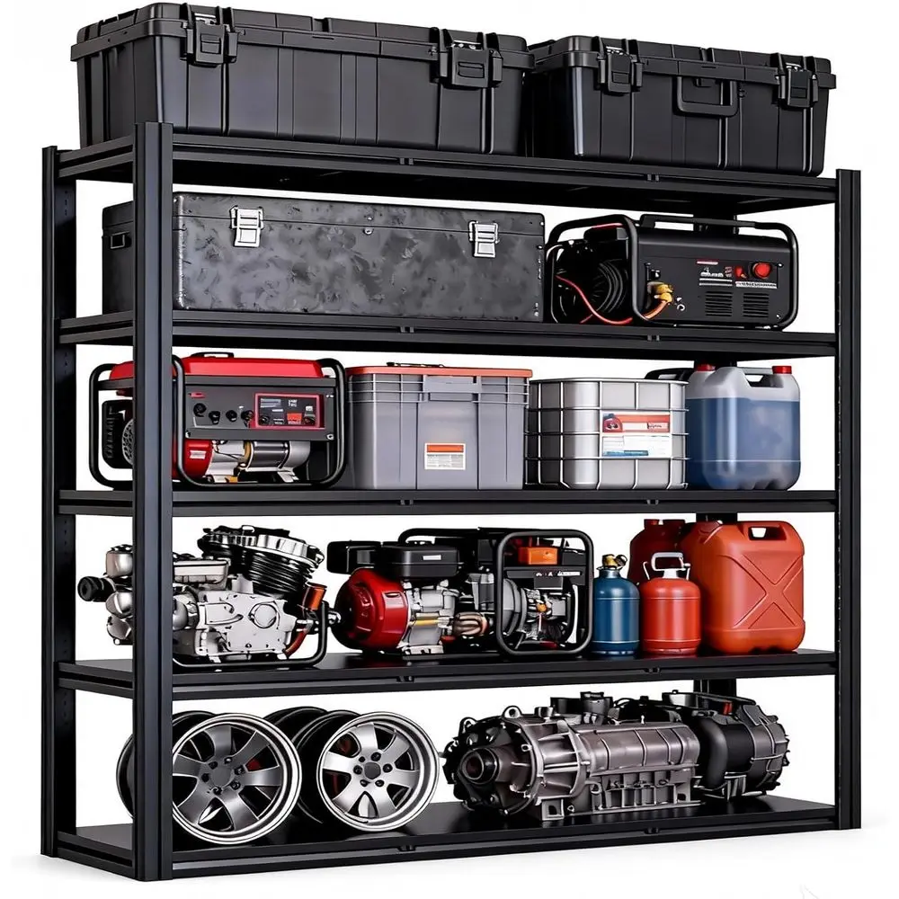 Промышленные регулируемые стальные стеллажи, грузоподъемность 3500 фунтов, для гаража, мастерской, склада и подвала
Промышленные регулируемые стальные стеллажи, грузоподъемность 3500 фунтов, для гаража, мастерской, склада и подвала