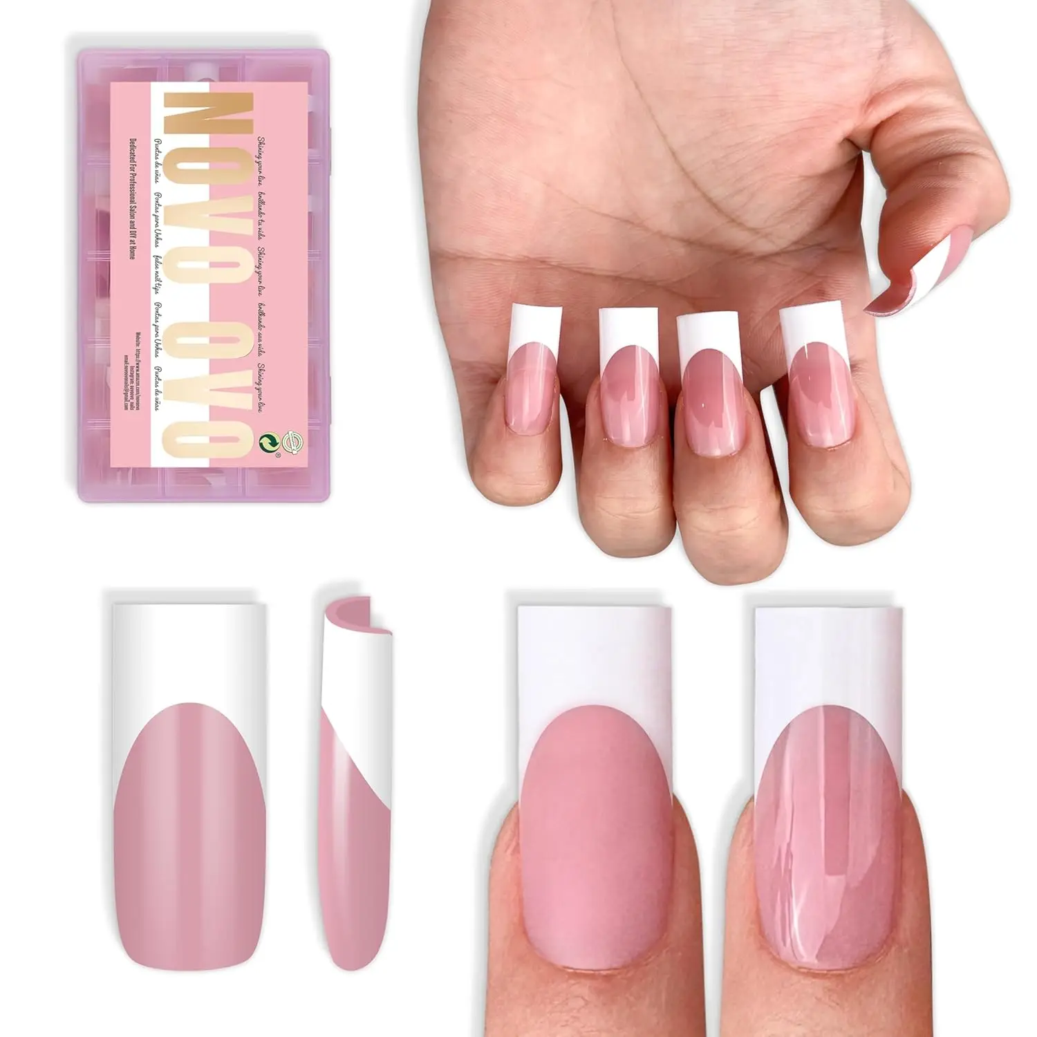 Накладные ногти Medium Sharp Square White French Tip, очень толстые, 180 шт., 15 размеров
Накладные ногти Medium Sharp Square White French Tip, очень толстые, 180 шт., 15 размеров