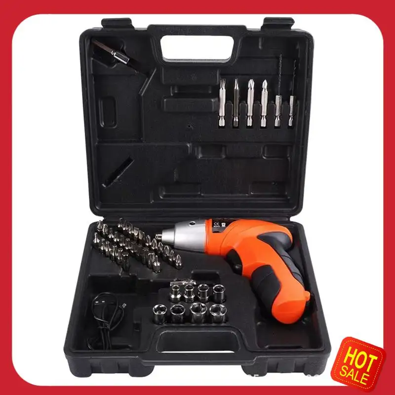 45Piece USB Cable Rechargeable Lithium Electric Screwdriver Combination Hand Drill Set Tool Screwdriver Drill Driver Bits
45Piece USB Cable Rechargeable Lithium Electric Screwdriver Combination Hand Drill Set Tool Screwdriver Drill Driver Bits