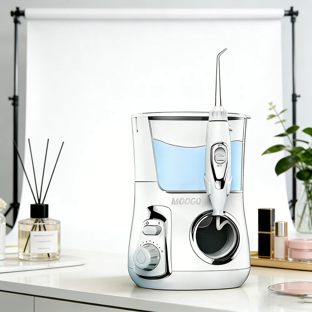 10 Modes Countertop Oral Irrigator 800ML Large Water Tank Electric Dental Flosser with 5 Replaceable Nozzles for Home Use
10 Modes Countertop Oral Irrigator 800ML Large Water Tank Electric Dental Flosser with 5 Replaceable Nozzles for Home Use