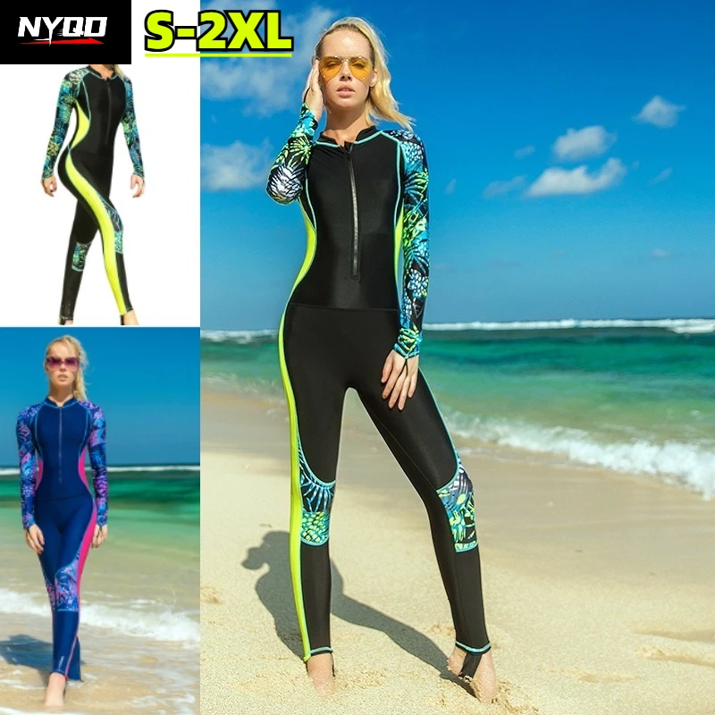 Womens Long Sleeve Diving Suit UPF 50+ Sun Protection Rash Guard Jellyfish Suit Snorkeling Surfing Swimwear Quick Dry Freediving
Womens Long Sleeve Diving Suit UPF 50+ Sun Protection Rash Guard Jellyfish Suit Snorkeling Surfing Swimwear Quick Dry Freediving