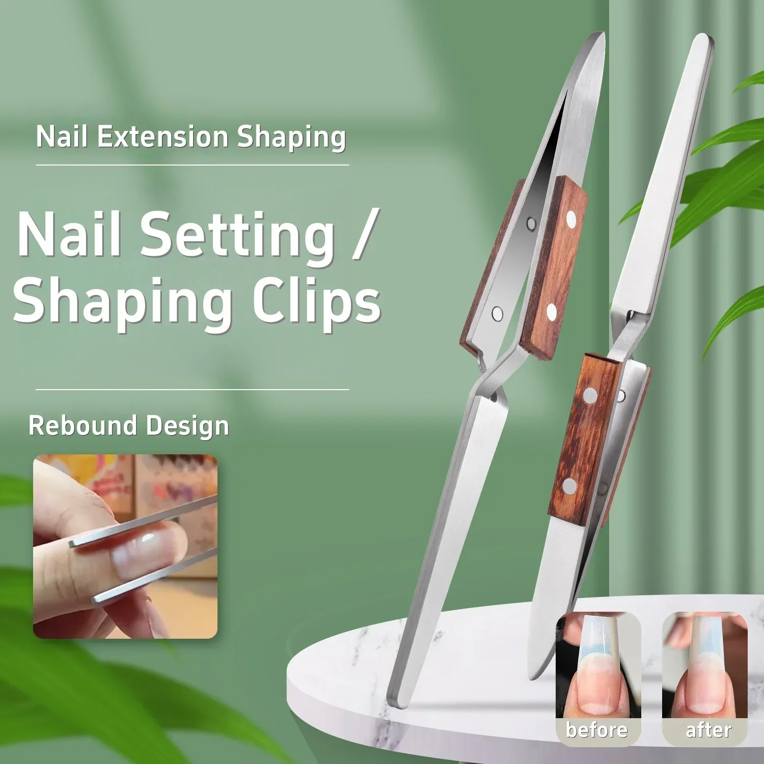 【New】2Pcs X-Type Labor-Saving Reverse Tweezers Wood Grip Stainless Steel Straight Curved Tip Nail Extension Shaping Salon Tool
【New】2Pcs X-Type Labor-Saving Reverse Tweezers Wood Grip Stainless Steel Straight Curved Tip Nail Extension Shaping Salon Tool