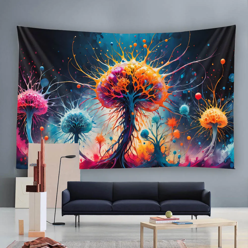 Mysterious Landscape Tapestry, Multiple Patterns and Sizes, Luminous Mushroom Wall Hanging Background Cloth, Home Decoration
Mysterious Landscape Tapestry, Multiple Patterns and Sizes, Luminous Mushroom Wall Hanging Background Cloth, Home Decoration
