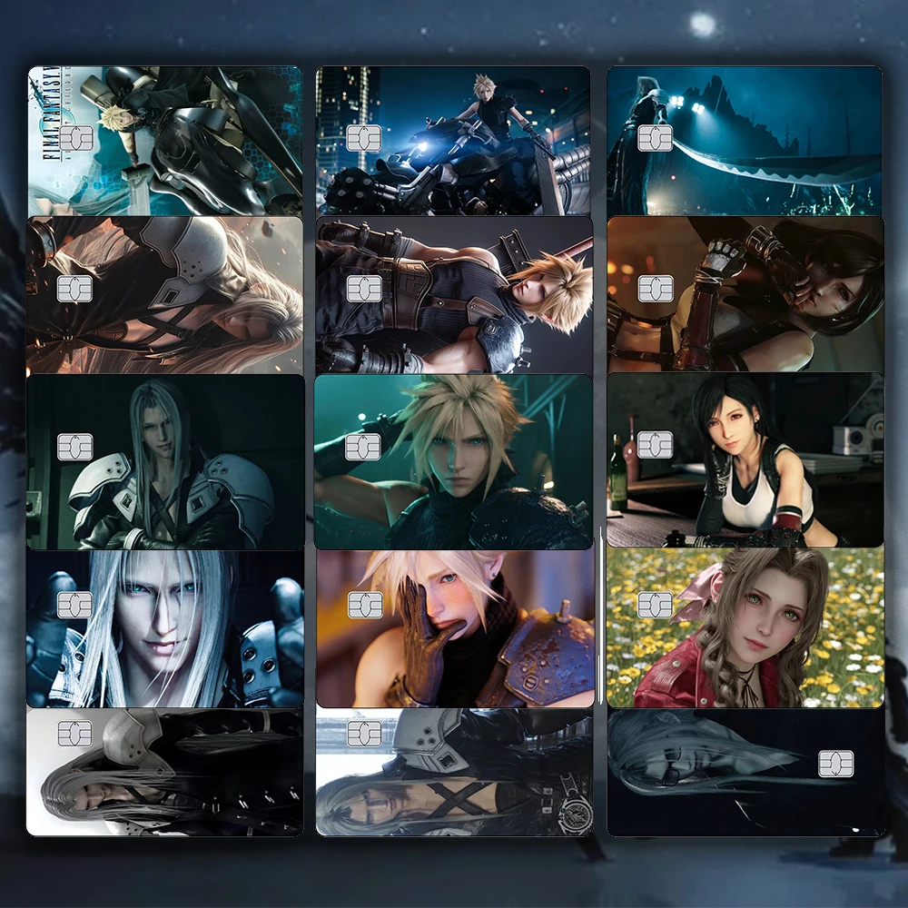 Game FF7 Remake Credit Card Skin Sticker Tifa Matte Stickers Suitable for VISA JCB Mastercard and Other IC Bank Card Decoration
Game FF7 Remake Credit Card Skin Sticker Tifa Matte Stickers Suitable for VISA JCB Mastercard and Other IC Bank Card Decoration