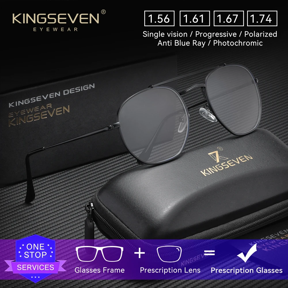 KINGSEVEN модные повседневные очки с оптическими линзами анти-синий свет очки по рецепту близорукость дальнозоркость мужские женские очки для чтения
KINGSEVEN модные повседневные очки с оптическими линзами анти-синий свет очки по рецепту близорукость дальнозоркость мужские женские очки для чтения