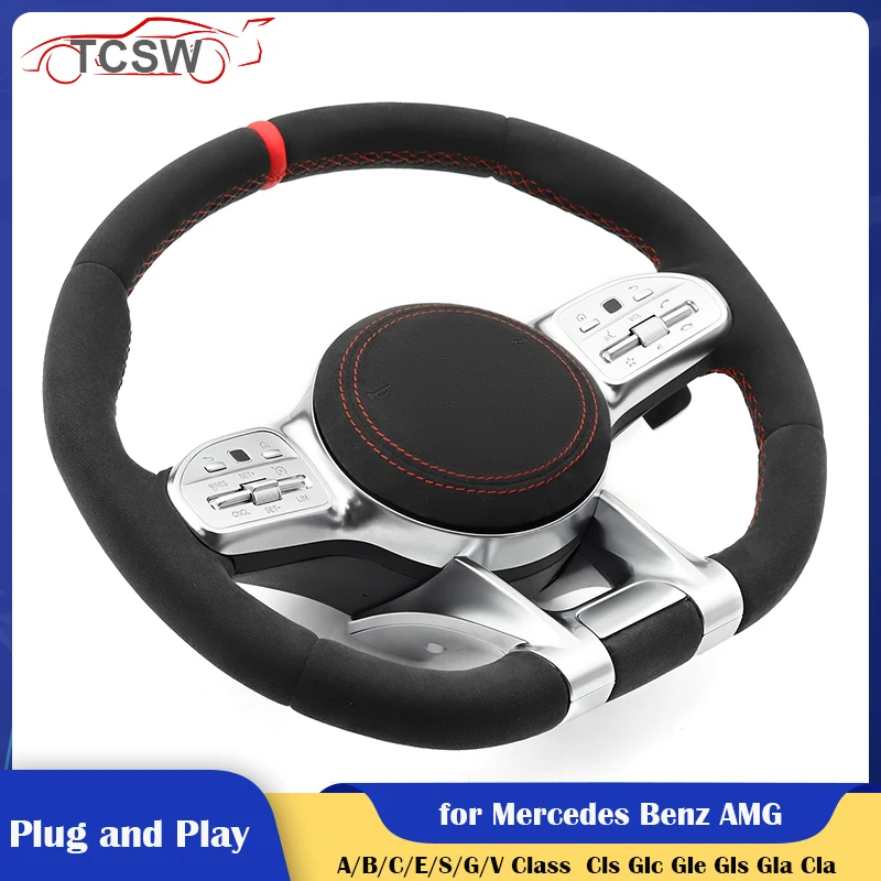 TOP Full Alcantra Car Steering Wheel for Mercedes Benz AMG W204 W205 W213 W221 W222 W223 W177 W463 Cls Glc Gle Gls Gla Cla Glk
TOP Full Alcantra Car Steering Wheel for Mercedes Benz AMG W204 W205 W213 W221 W222 W223 W177 W463 Cls Glc Gle Gls Gla Cla Glk