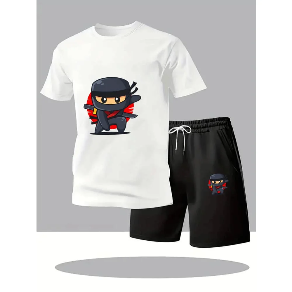 New summer fitness sportswear for men, short-sleeved T-shirt and shorts two-piece set, breathable and quick-drying casual wear.
New summer fitness sportswear for men, short-sleeved T-shirt and shorts two-piece set, breathable and quick-drying casual wear.