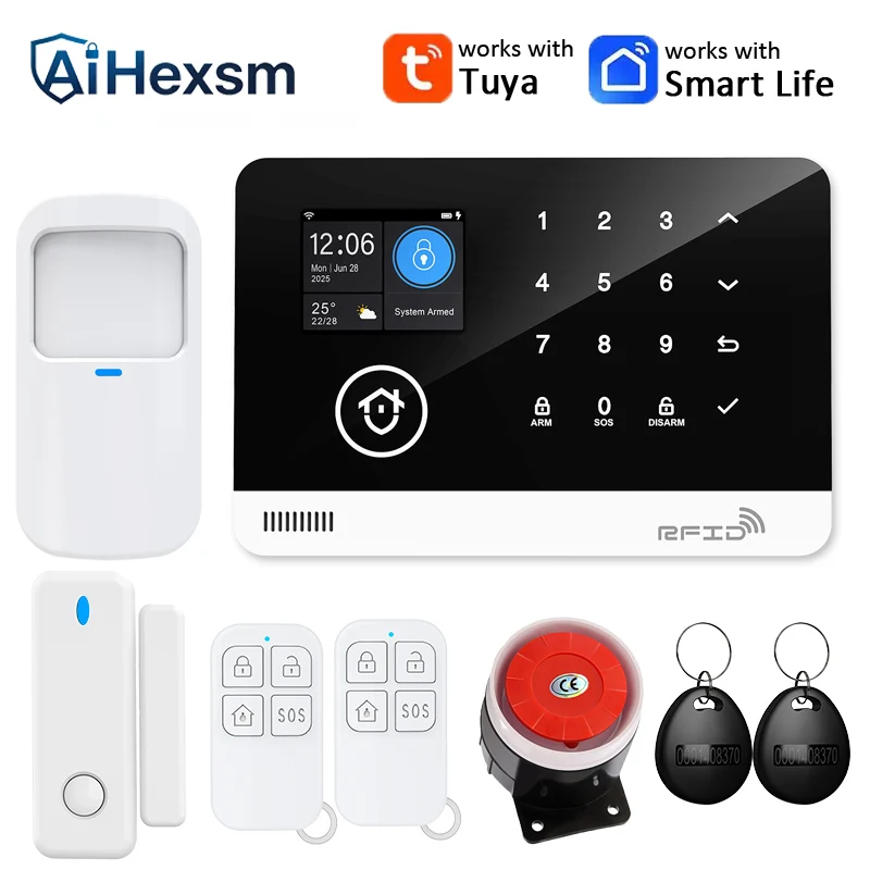 13 Language Menu Switch Russian/Spanish/German/Polish/Italian/French Tuya APP Smart WIFI GSM Smart Home Security Alarm System
13 Language Menu Switch Russian/Spanish/German/Polish/Italian/French Tuya APP Smart WIFI GSM Smart Home Security Alarm System