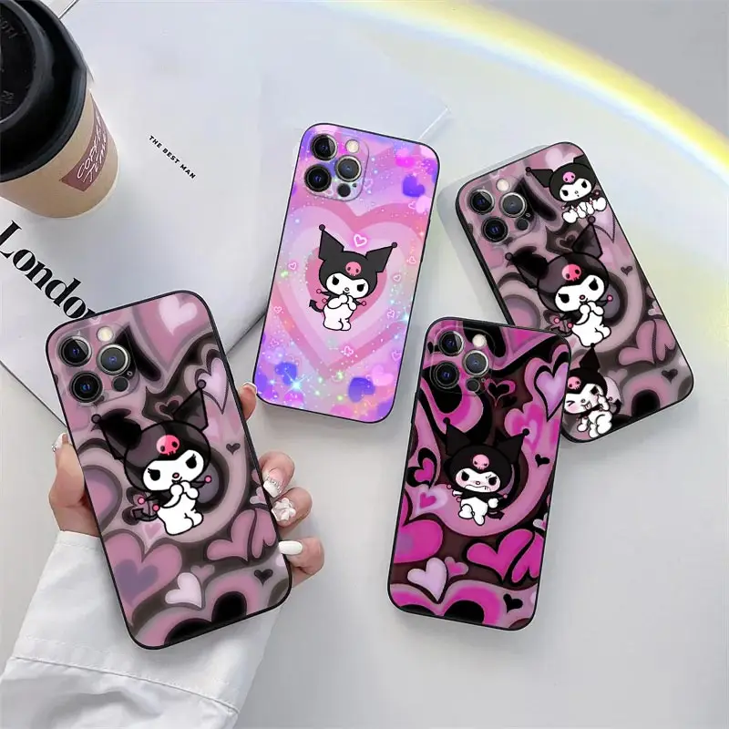 Cute Kuromi Sanrio Anime Phone Case for iPhone 11 15 Pro Max Case Coque 14 Plus 13 Pro 12 11 X XS XR 7 8 SE 2020 TPU Soft Cover
Cute Kuromi Sanrio Anime Phone Case for iPhone 11 15 Pro Max Case Coque 14 Plus 13 Pro 12 11 X XS XR 7 8 SE 2020 TPU Soft Cover