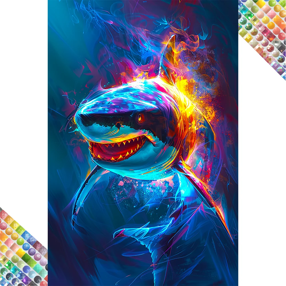 HTC Neon Shark Алмазная живопись, новые новинки, 2025 г., Алмазная мозаика, высокое качество, полная смола, 280 цветов, PainterBox
HTC Neon Shark Алмазная живопись, новые новинки, 2025 г., Алмазная мозаика, высокое качество, полная смола, 280 цветов, PainterBox