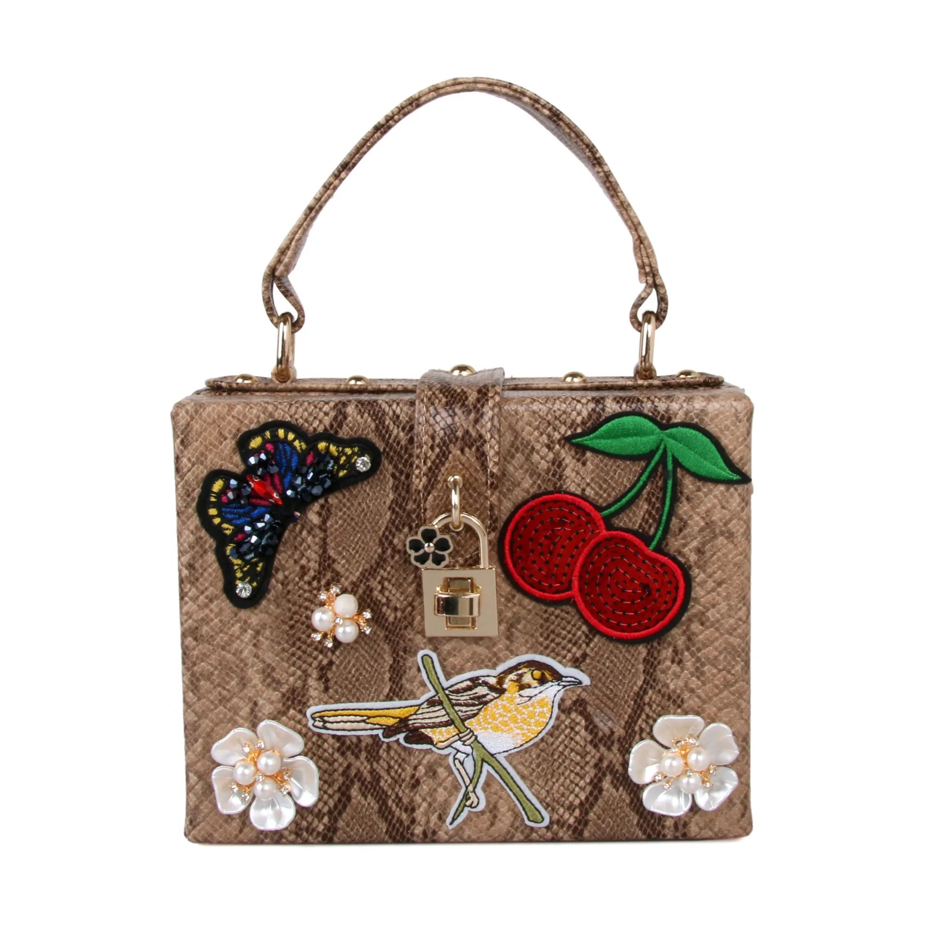 19.5x15CM Snake Print Diamond Metal Flower Women Style Bird Embroidery Handbag Shoulder Bags Women Messenger A7847
19.5x15CM Snake Print Diamond Metal Flower Women Style Bird Embroidery Handbag Shoulder Bags Women Messenger A7847