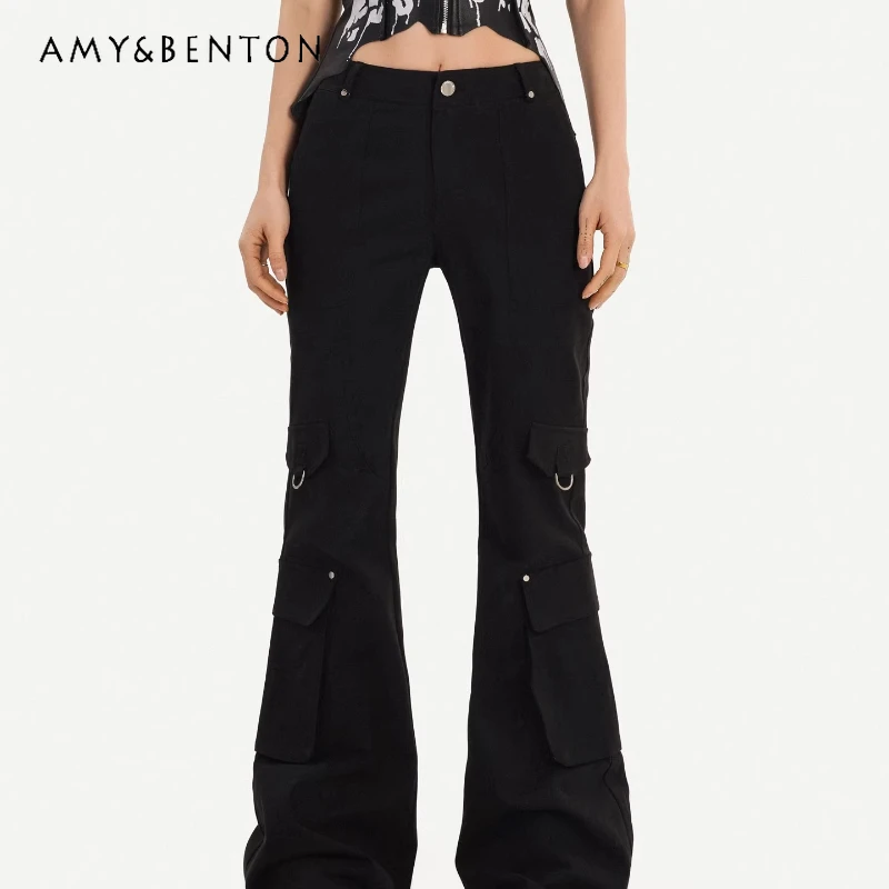 American Retro Design Women's Overalls 2026 Spring New Black Multi-pocket Loose High-waist Versatile Wide-leg Long Pants Ladies
American Retro Design Women's Overalls 2026 Spring New Black Multi-pocket Loose High-waist Versatile Wide-leg Long Pants Ladies