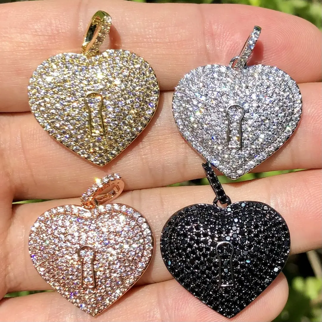 5pcs Cubic Zirconia Pave Heart Charms Gold Plated Pendant For Woman Fashion Jewelry Making Bracelets Necklace Accessories
5pcs Cubic Zirconia Pave Heart Charms Gold Plated Pendant For Woman Fashion Jewelry Making Bracelets Necklace Accessories
