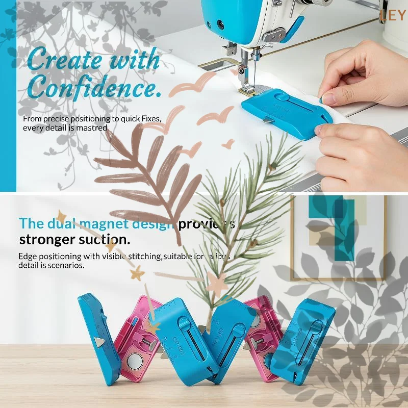 Adjustable Magnetic Sewing Track Built-In Seam Ripper Positioning Tool Magnetic Seam Guide Multifunctional With Measurement
Adjustable Magnetic Sewing Track Built-In Seam Ripper Positioning Tool Magnetic Seam Guide Multifunctional With Measurement
