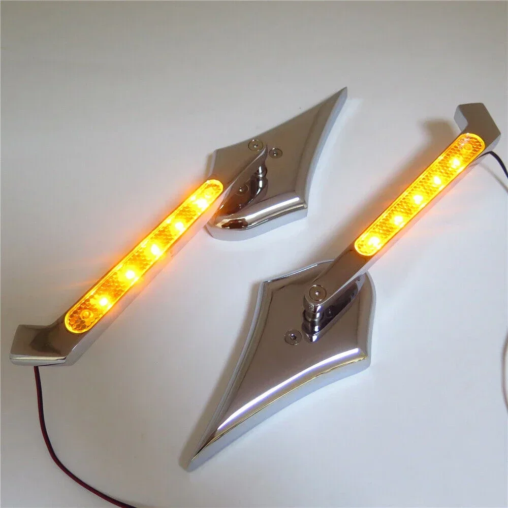 LED Turn Signal Integrate Spike Diamond Mirrors For all Yamaha Cruiser Royal Star V-Star, Warrior, V-Max Aftermarket
LED Turn Signal Integrate Spike Diamond Mirrors For all Yamaha Cruiser Royal Star V-Star, Warrior, V-Max Aftermarket
