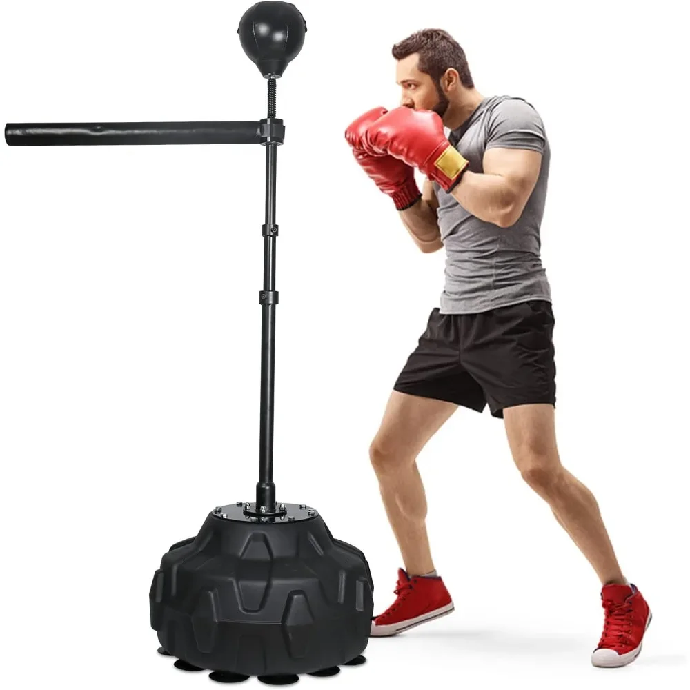 Freestanding Reflex Punching Bag with Spinning Bar Adjustable Height 45 to 80 Inches for Adult Boxing Training
Freestanding Reflex Punching Bag with Spinning Bar Adjustable Height 45 to 80 Inches for Adult Boxing Training