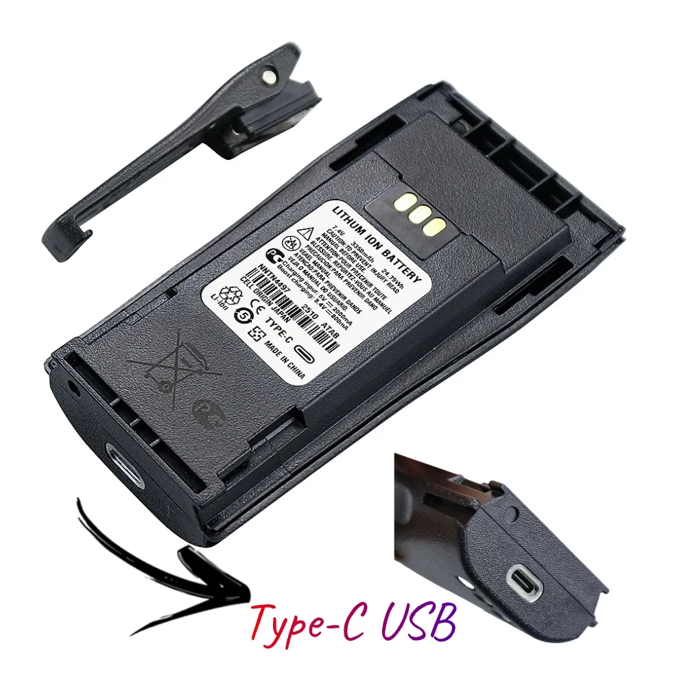 Литий-ионный аккумулятор USB высокой емкости 3350 мАч Type-C NNTN4497 для радиостанций Motorola GP3138 GP3688D DEP450 CP140 CP150 CP200 XiR P368
Литий-ионный аккумулятор USB высокой емкости 3350 мАч Type-C NNTN4497 для радиостанций Motorola GP3138 GP3688D DEP450 CP140 CP150 CP200 XiR P368