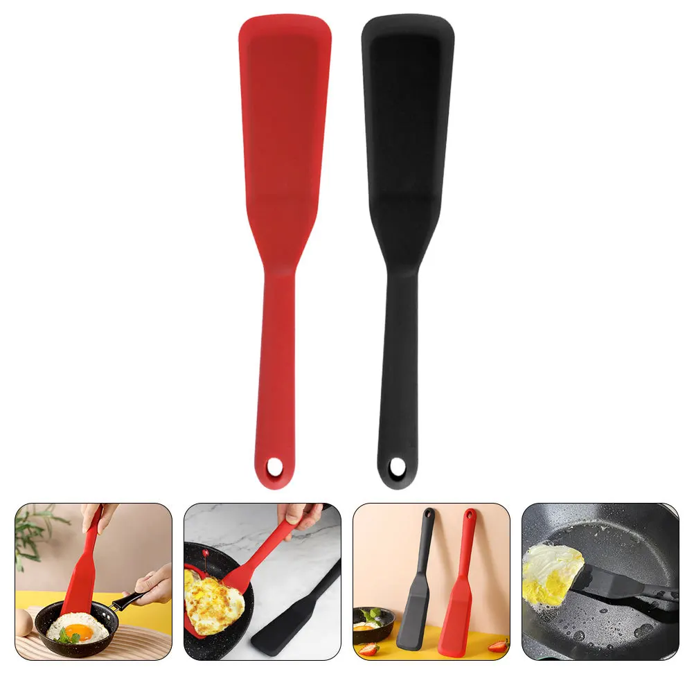 2pcs Silicone Cooking Spatula Household Kitchen Turner Non-Stick Fry Turner With Hanging Hole Wok Spatula For Home Use Reusable 
2pcs Silicone Cooking Spatula Household Kitchen Turner Non-Stick Fry Turner With Hanging Hole Wok Spatula For Home Use Reusable