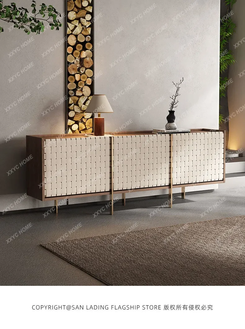 Y1 Nordic light luxury walnut dining side locker modern simple entrance decorative cabinet
Y1 Nordic light luxury walnut dining side locker modern simple entrance decorative cabinet