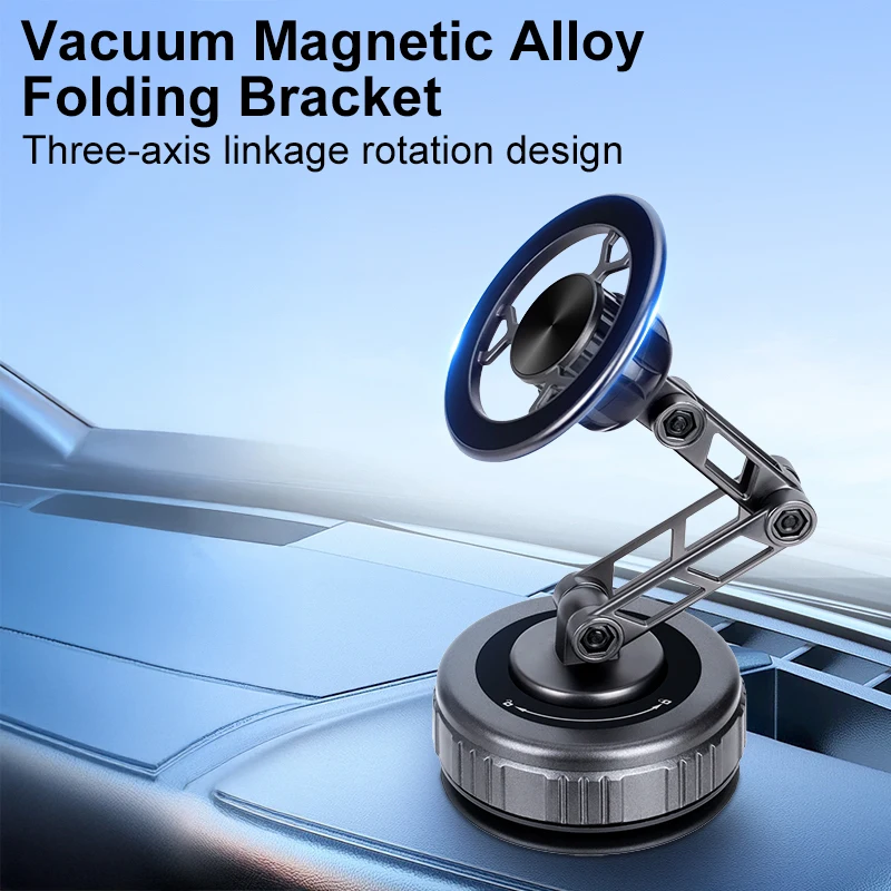 Zinc Alloy Magnetic Car Phone Holder Mechanical Arm Vacuum Suction Cup 3-Axis Adjustable Easy Install
Zinc Alloy Magnetic Car Phone Holder Mechanical Arm Vacuum Suction Cup 3-Axis Adjustable Easy Install
