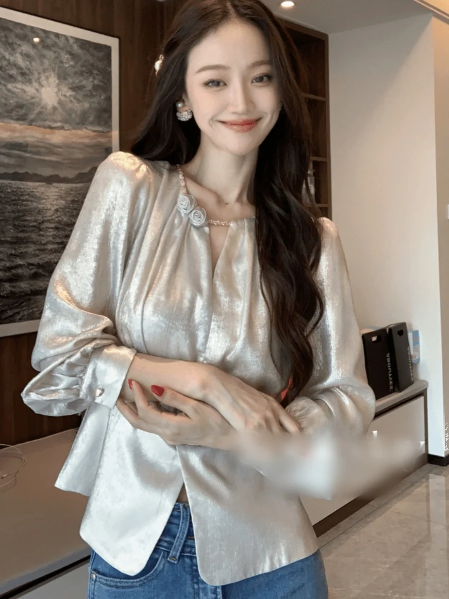 Ele V-Ne Hollow out Slimming Long Sve irt Women's Faion Design Sensation Top Commute Sle Body ape Enhancer
Ele V-Ne Hollow out Slimming Long Sve irt Women's Faion Design Sensation Top Commute Sle Body ape Enhancer