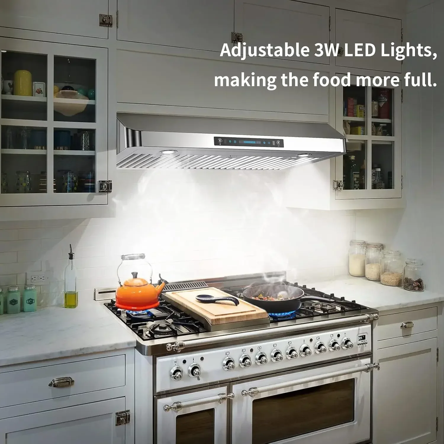 IKTCH 30 Inch Under Cabinet Range Hood, 900 CFM with 4-Speed Gesture Sensing & Touch Control, Stainless Steel Range Hood
IKTCH 30 Inch Under Cabinet Range Hood, 900 CFM with 4-Speed Gesture Sensing & Touch Control, Stainless Steel Range Hood