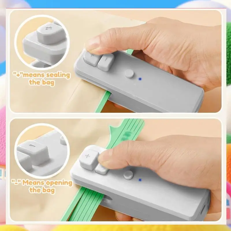 Mini Bag Sealer Heat Seal Tool 2 In1 Rechargeable Portable Handheld Vacuum Food Sealer Mini Sealing For Snacks Vegetable-ABUA
Mini Bag Sealer Heat Seal Tool 2 In1 Rechargeable Portable Handheld Vacuum Food Sealer Mini Sealing For Snacks Vegetable-ABUA