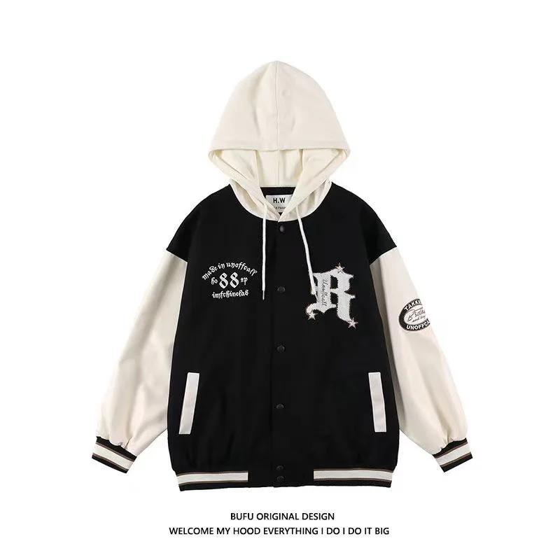 2022 new trendy brand loose couple vintage baseball uniform top women spring Letter Printing Baseball men embroidery jacket ins
2022 new trendy brand loose couple vintage baseball uniform top women spring Letter Printing Baseball men embroidery jacket ins