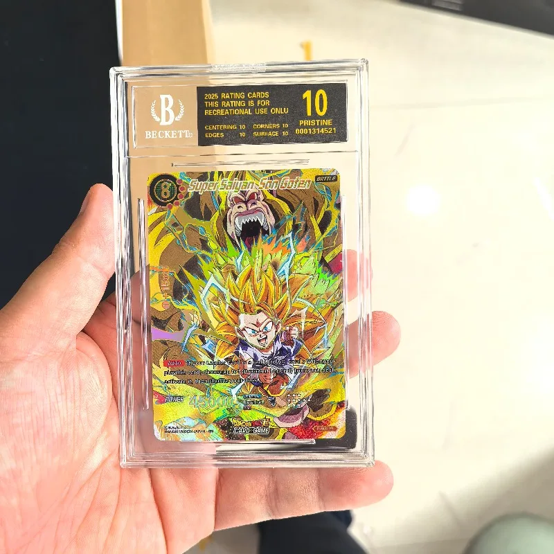 DIY Dragon Ball Anime Peripheral Series Son Goku Ultra Instinct Gold Flash Card Rating Card Toy Card Birthday Gift
DIY Dragon Ball Anime Peripheral Series Son Goku Ultra Instinct Gold Flash Card Rating Card Toy Card Birthday Gift